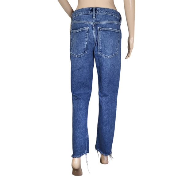 AGOLDE Kye Mid Rise Straight Crop Jeans in Forseen Size 29 - Picture 2 of 5